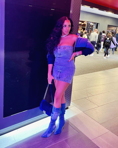 Denim Tube Dress